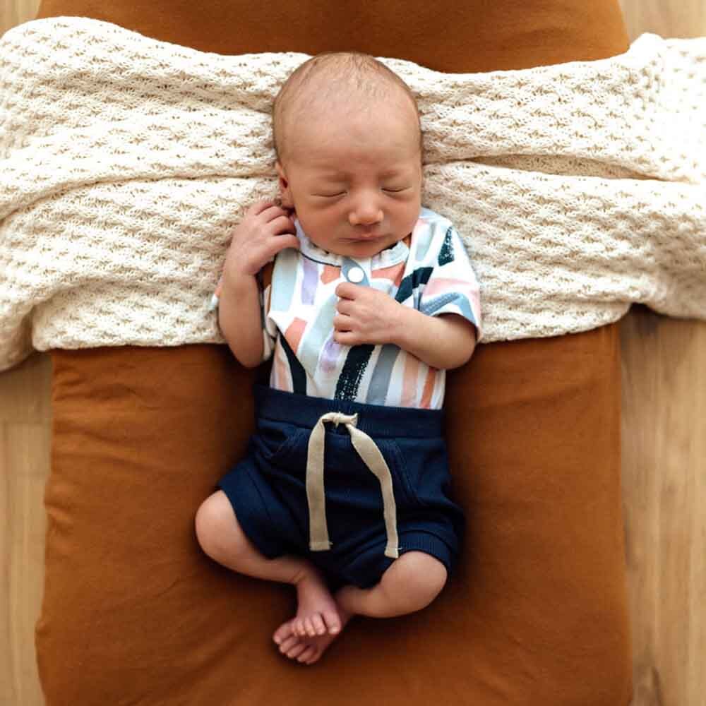 Organic Cotton Rib Shorts