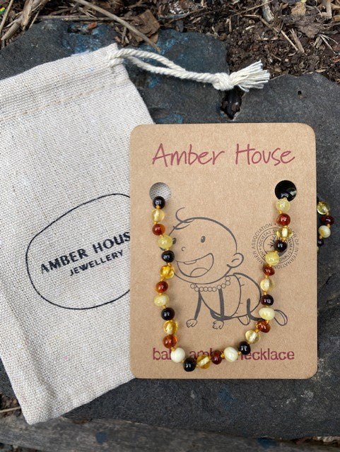 Multi Amber Teething Necklace