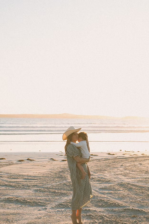 Mumma Maxi Dress - Forest Green Gingham