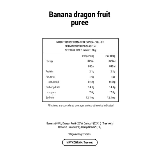 Banana Dragon fruit Chia Seed