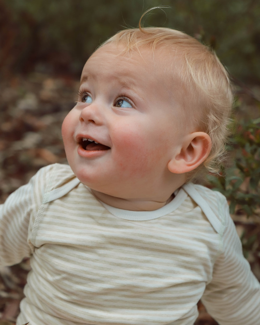 Organic Stripe Jersey Baby Bodysuit