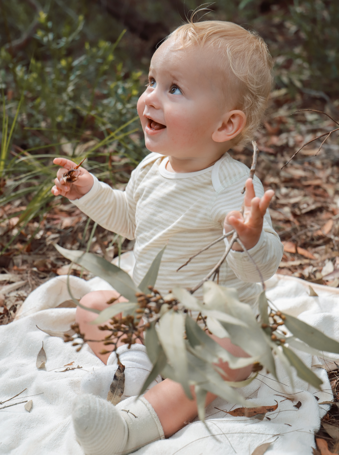 Organic Stripe Jersey Baby Bodysuit