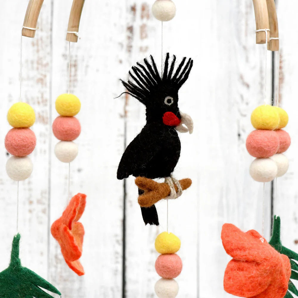 Nursery Cot & Ceiling Mobiles – Handmade Felt Designs