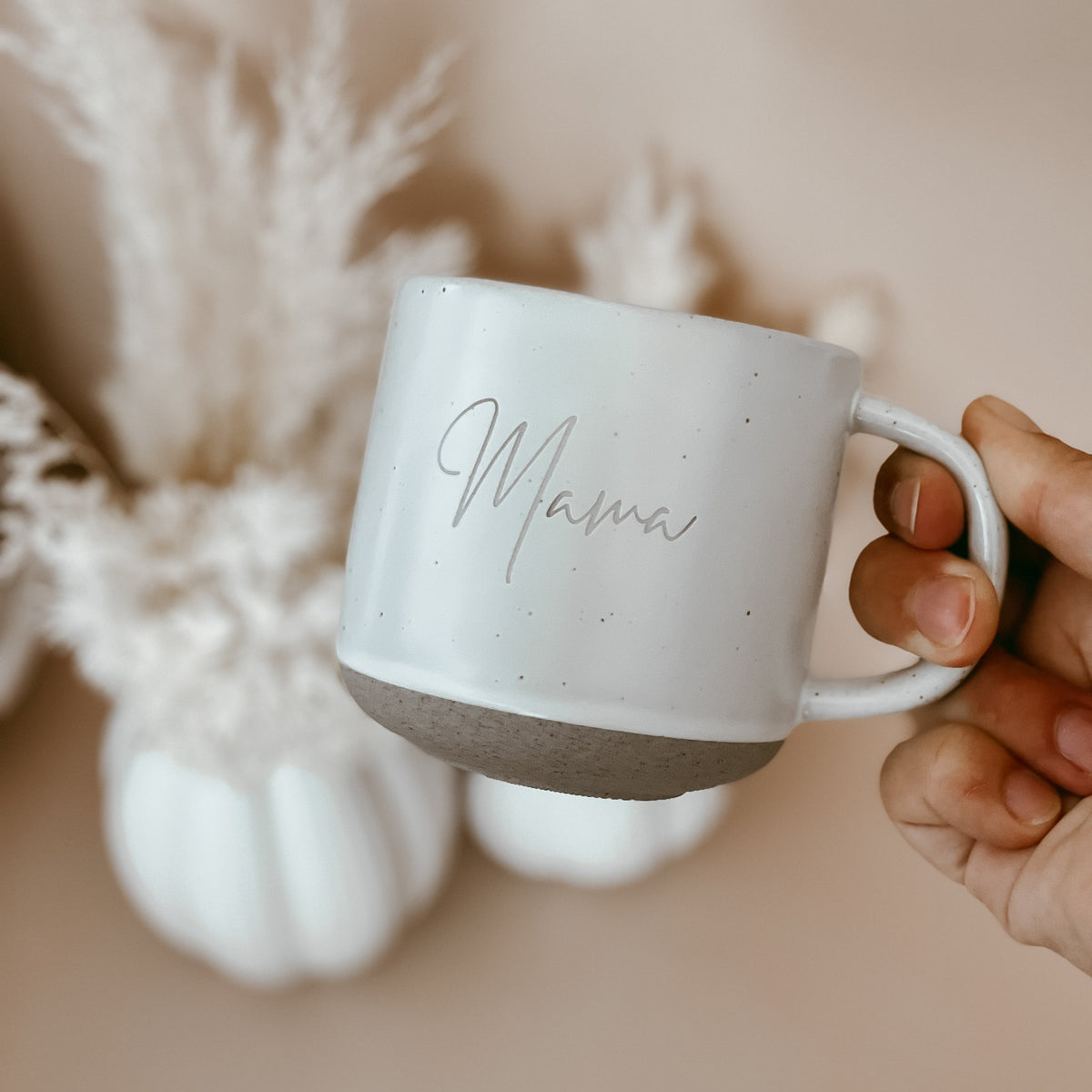 'Mama' Two Sided Crafted Speckled Ceramic Mug