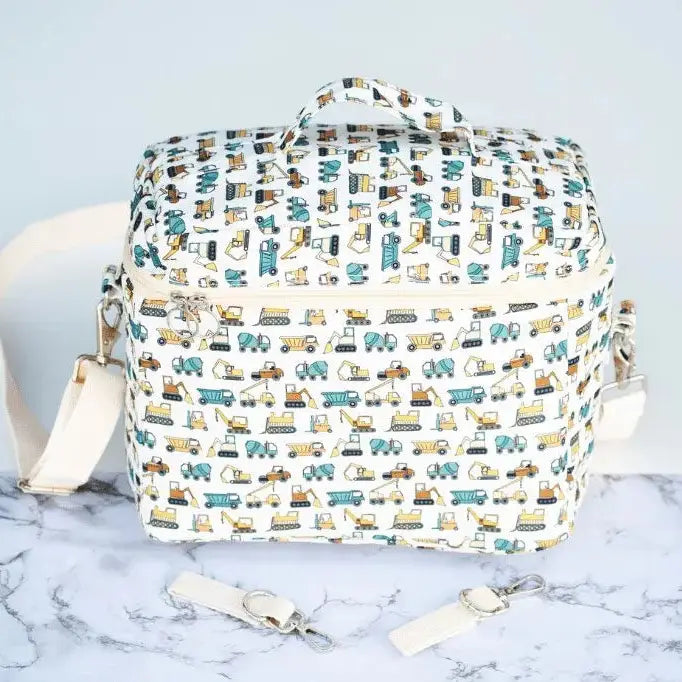 Insulated Pram Caddy Construction Site Pattern