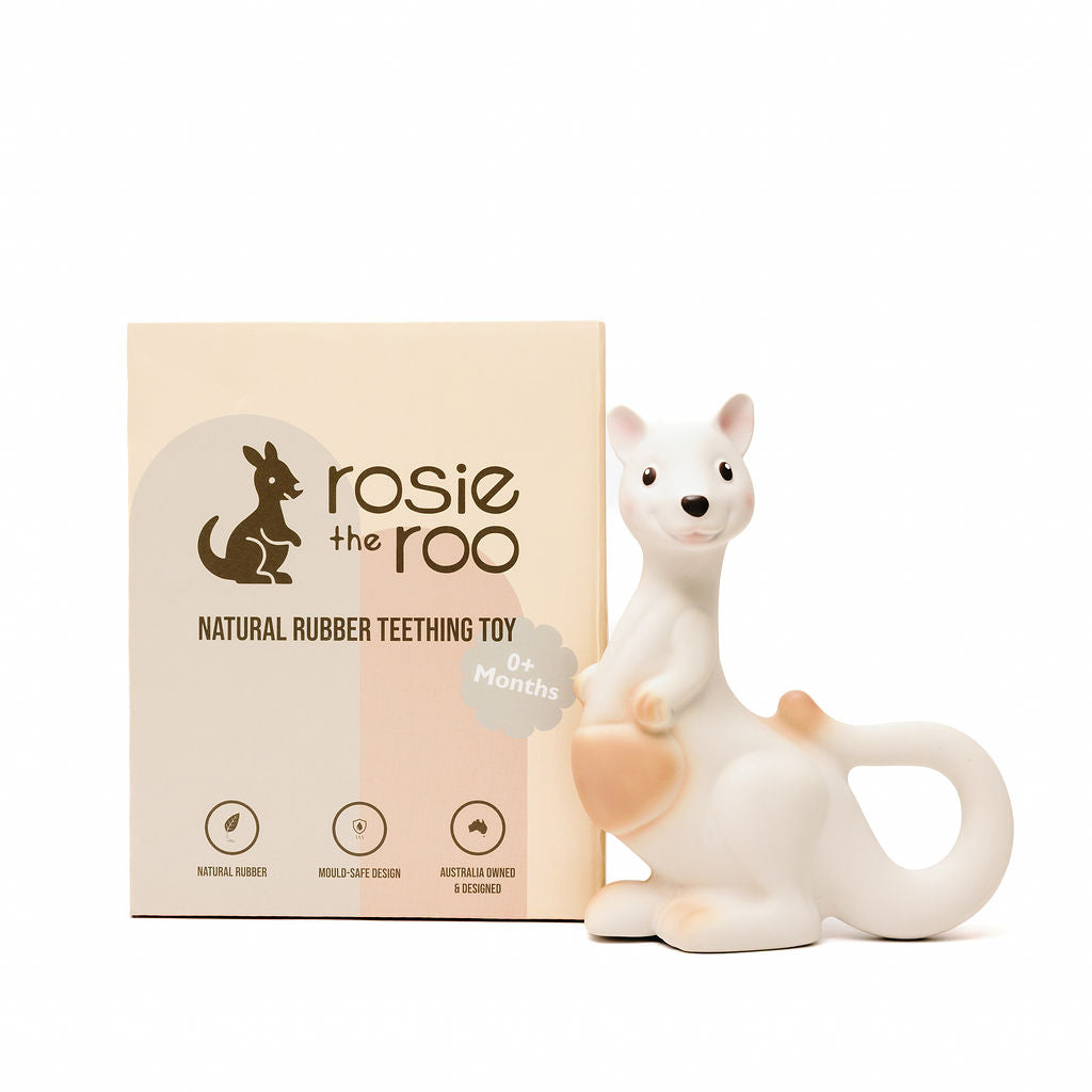 Rosie the Roo: Natural Rubber Teething Toy