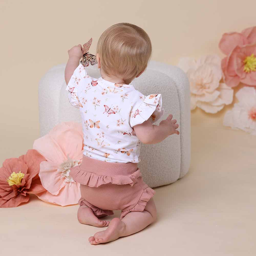 Organic Cotton Rib Bloomers