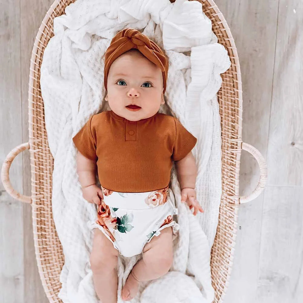 Organic Cotton Rib Bloomers