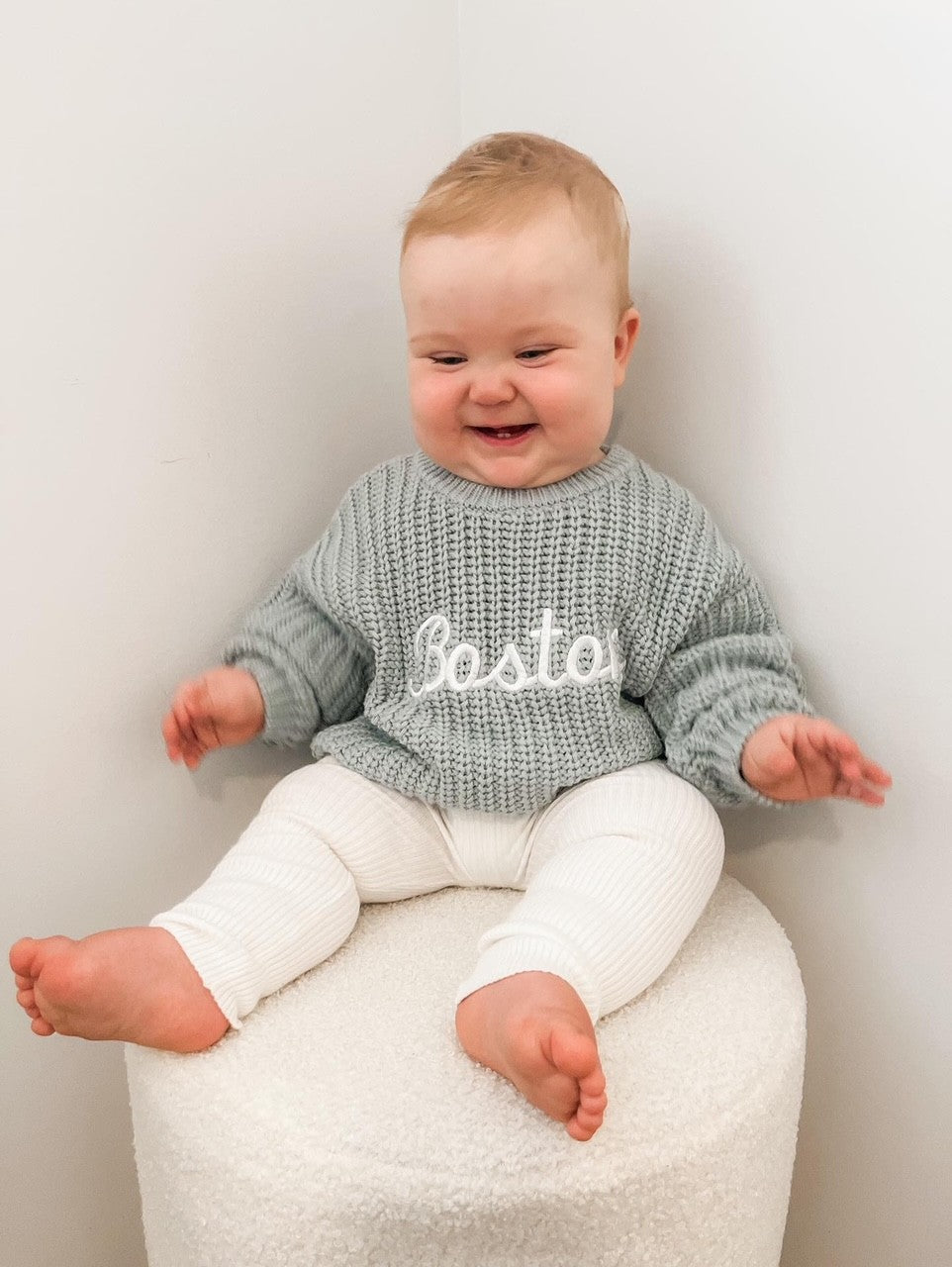 Chunky Knit Jumper Sea