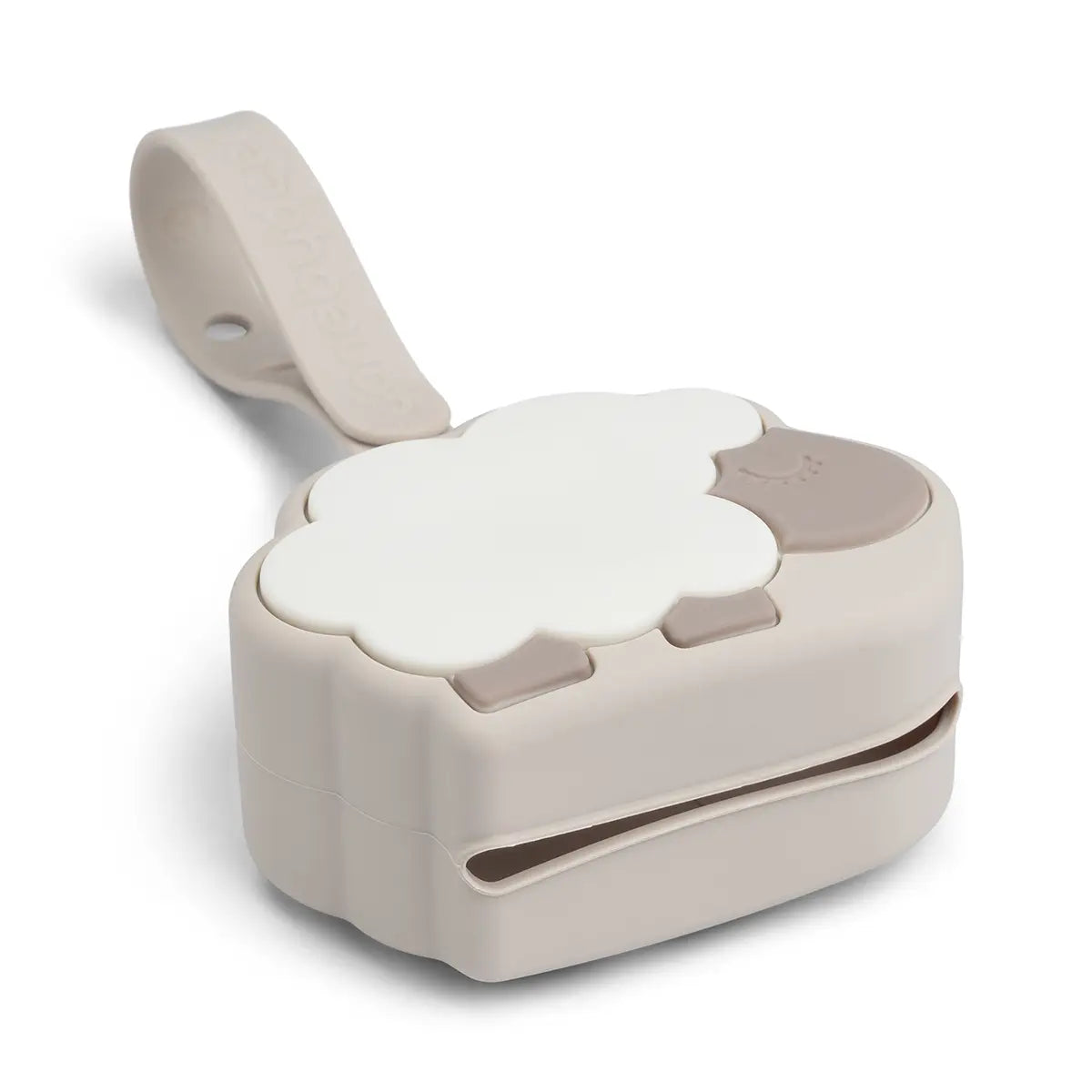 Silicone Pacifier Pouch - Sheepy - Sand