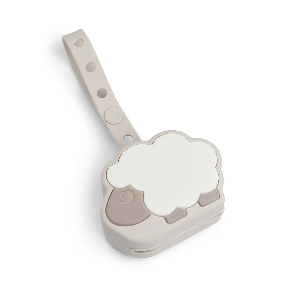 Silicone Pacifier Pouch - Sheepy - Sand