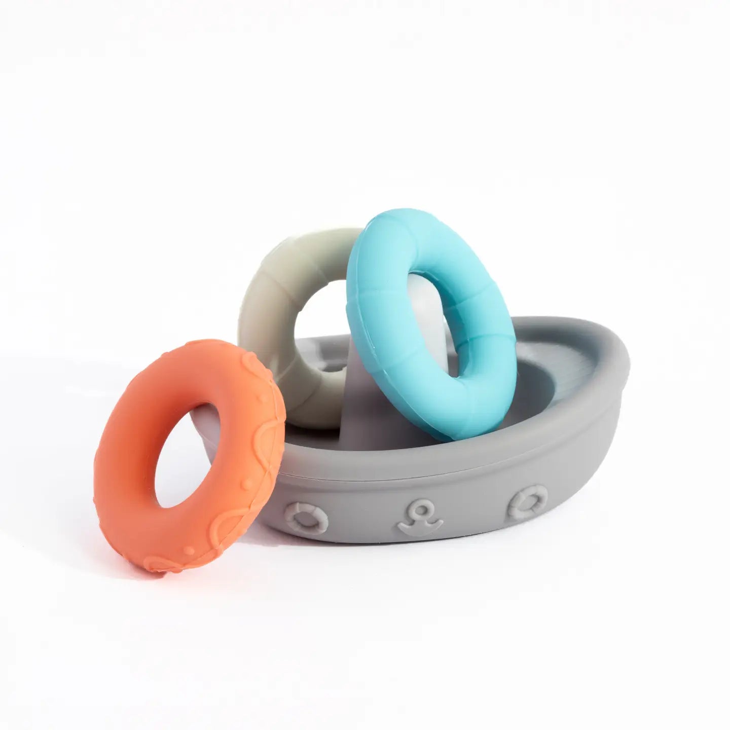 Silicone Stacking Boat with Rings