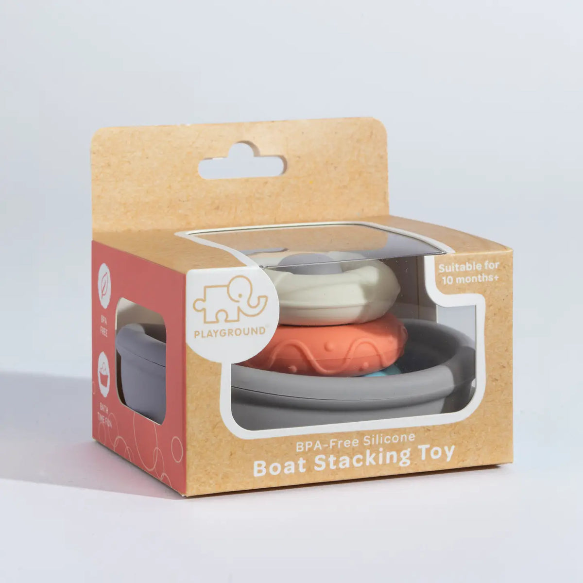 Silicone Stacking Boat with Rings
