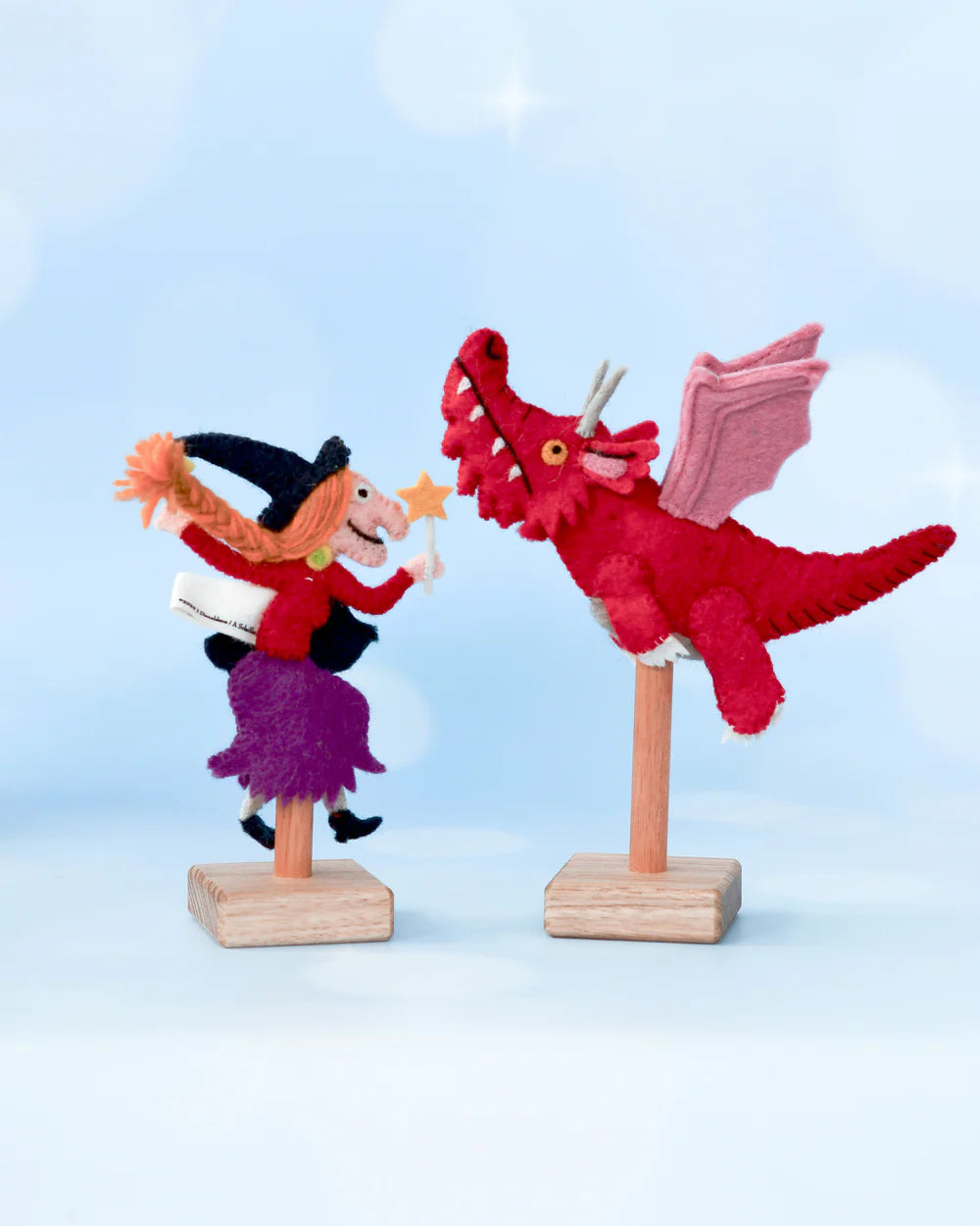 Wooden Finger Puppet Stands - Made in Australia