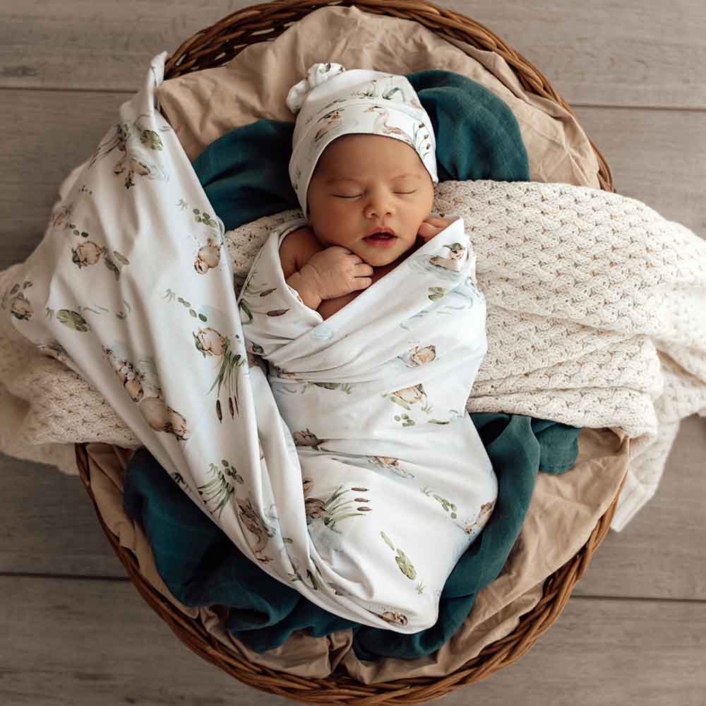 Stretch Cotton Baby Wrap set