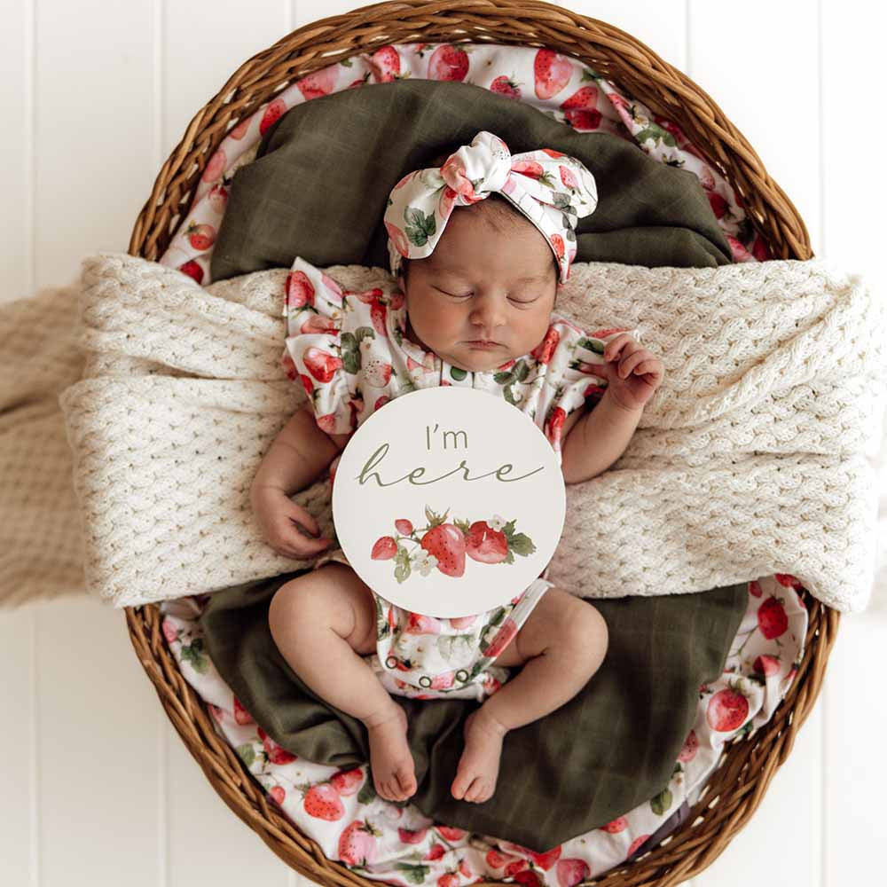 Snuggle Hunny Short Sleeve Organic Bodysuit Preemie
