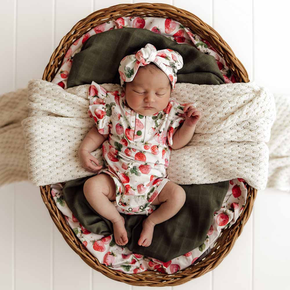 Snuggle Hunny Short Sleeve Organic Bodysuit Preemie