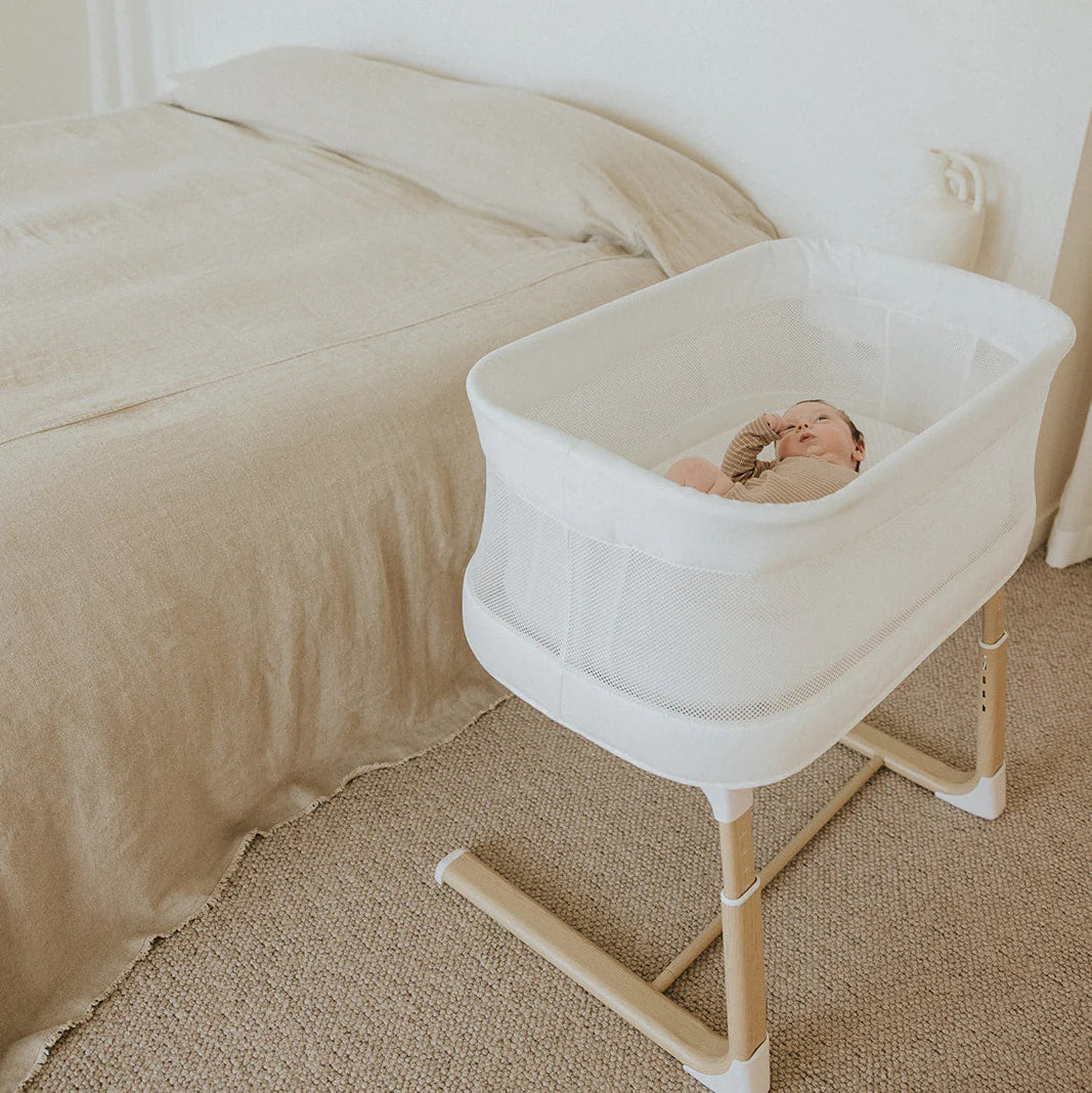 Swan Smart Electric Bassinet White/Natural