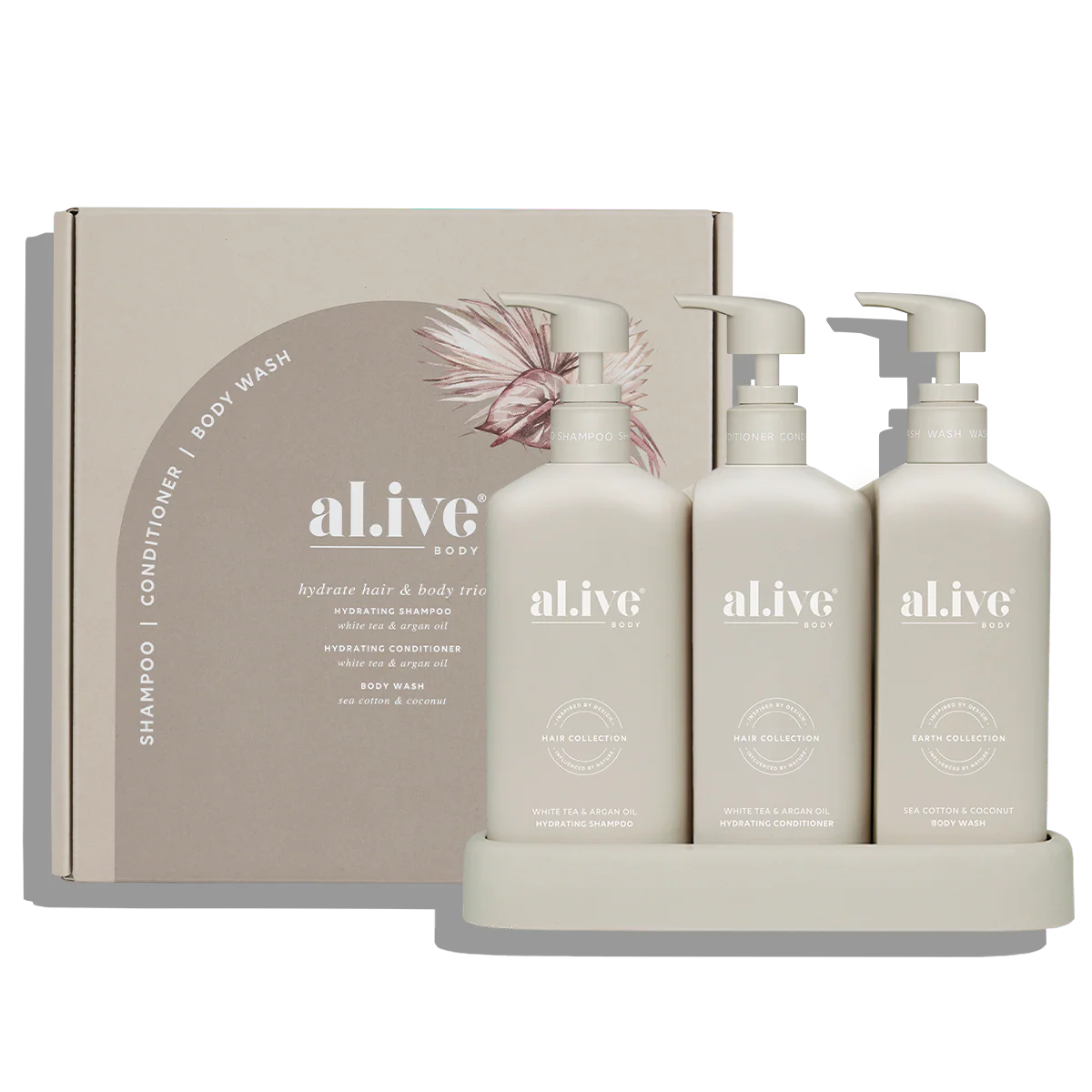 Hydrating hair & body trio