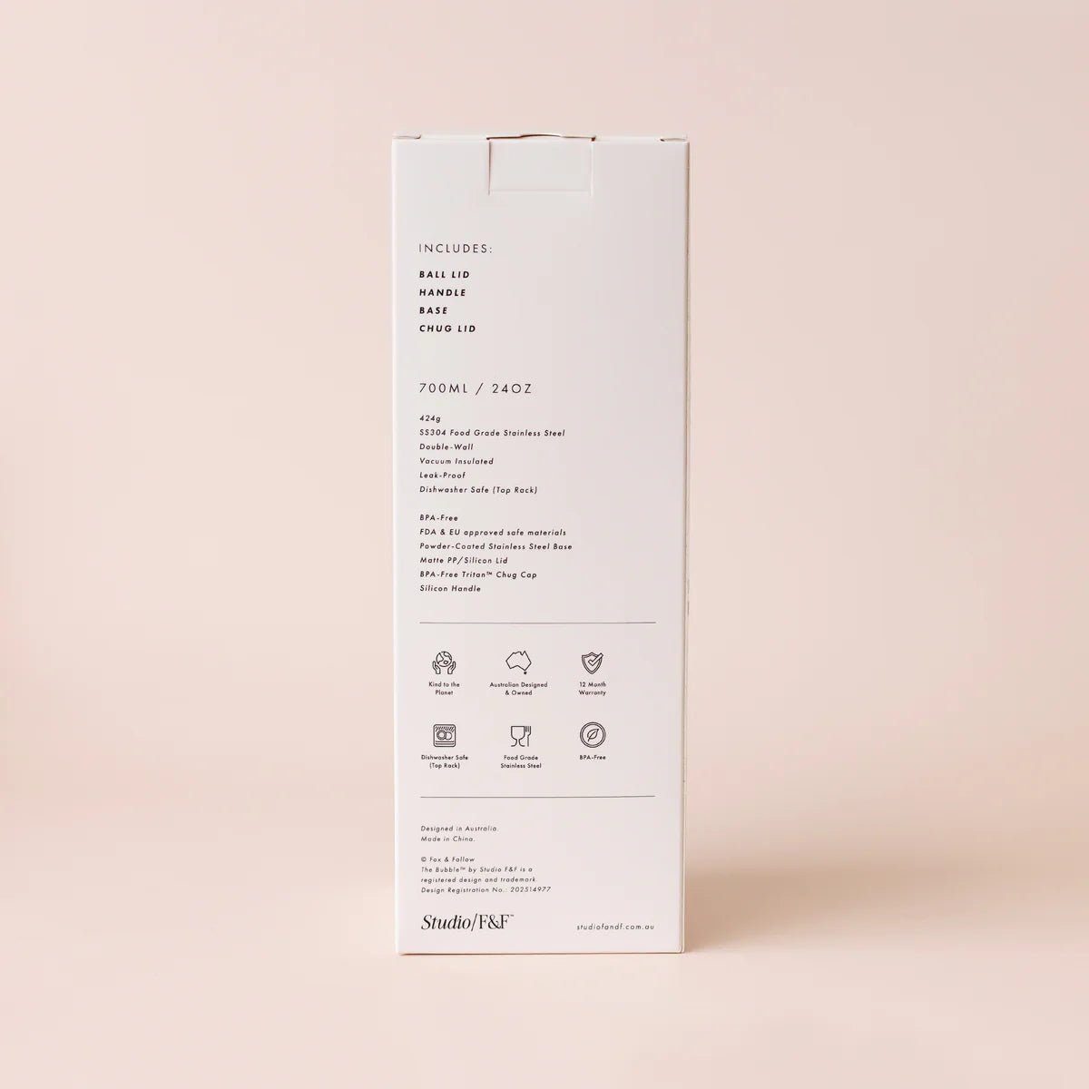 Fox & Fallow The Bubble™ Insulated Water Bottle 700ml