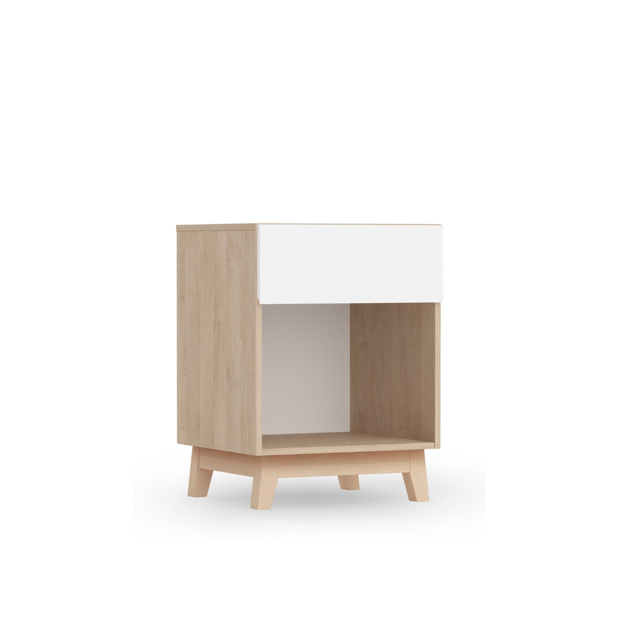 BabyRest Tommi Bedside - White or Oak/White - available to order