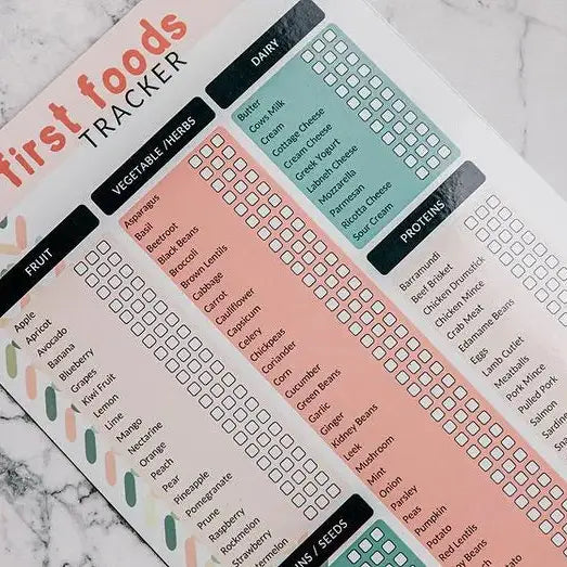 First Foods Tracker