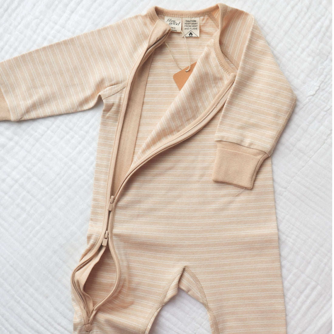 Fibre for Good Organic Stripe Baby Romper