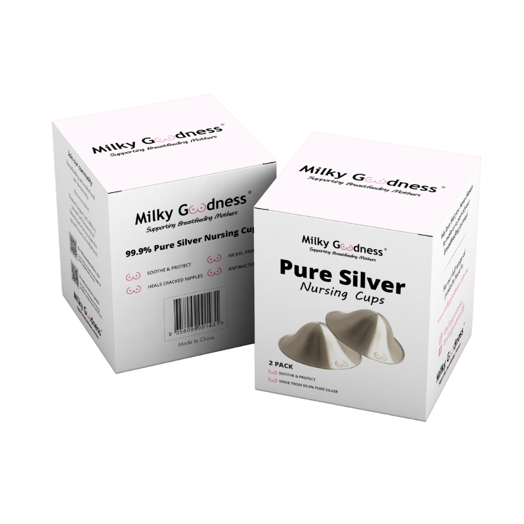 Milky Goodness Pure Silver Nursing Cups (2 pack)