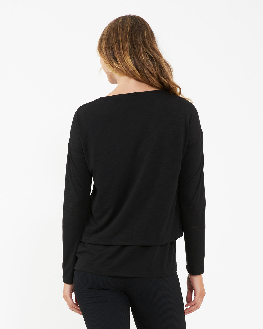 Jazmin Long Sleeve Nursing Top Black