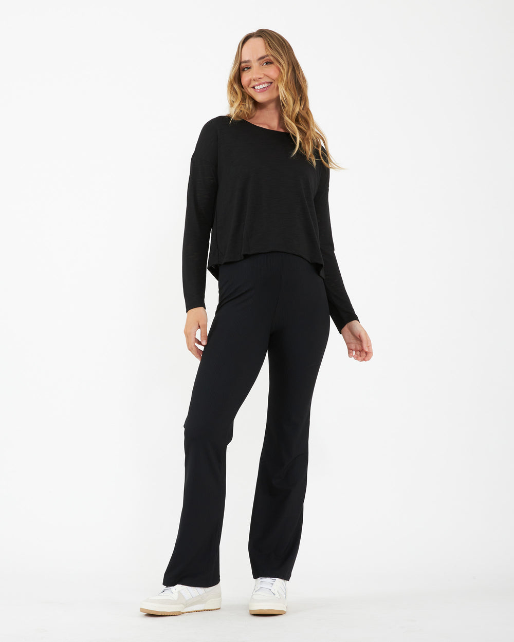Jazmin Long Sleeve Nursing Top Black