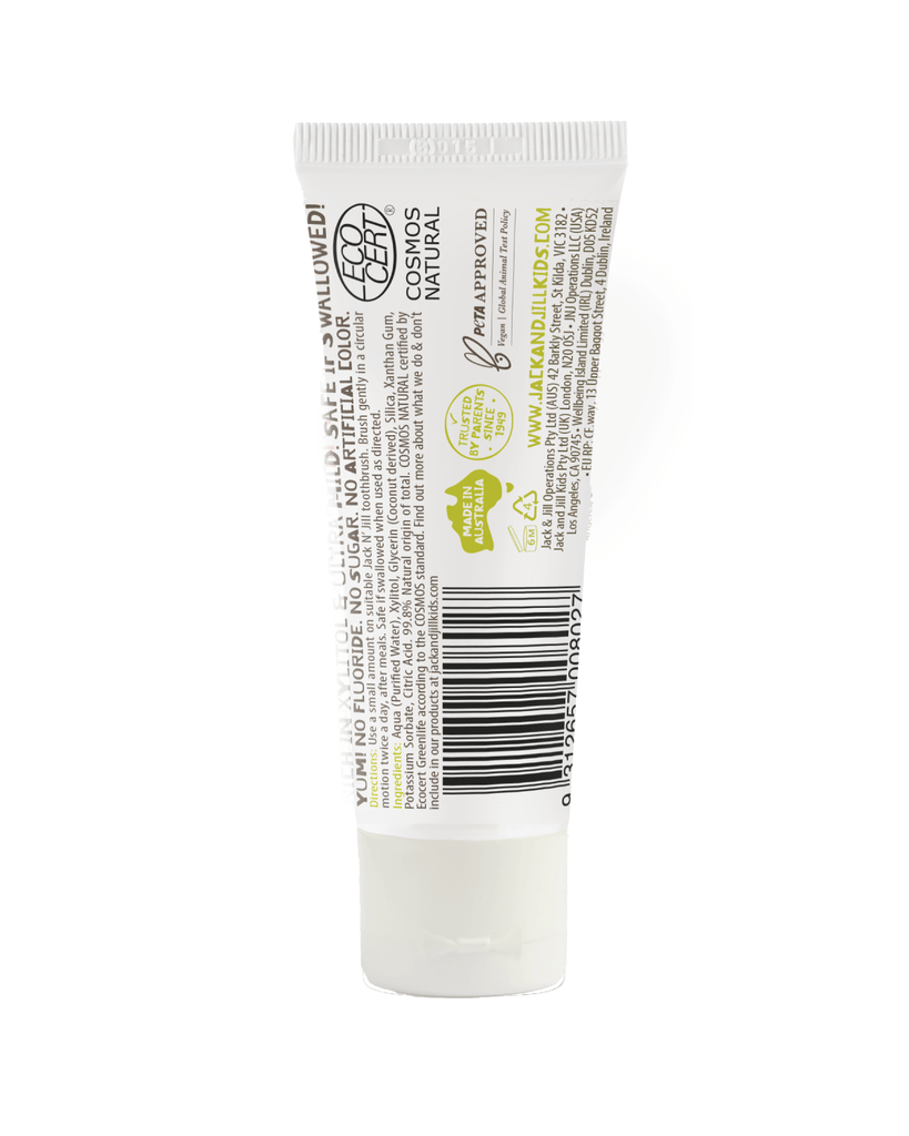 Natural Certified Toothpaste Flavour Free 50g