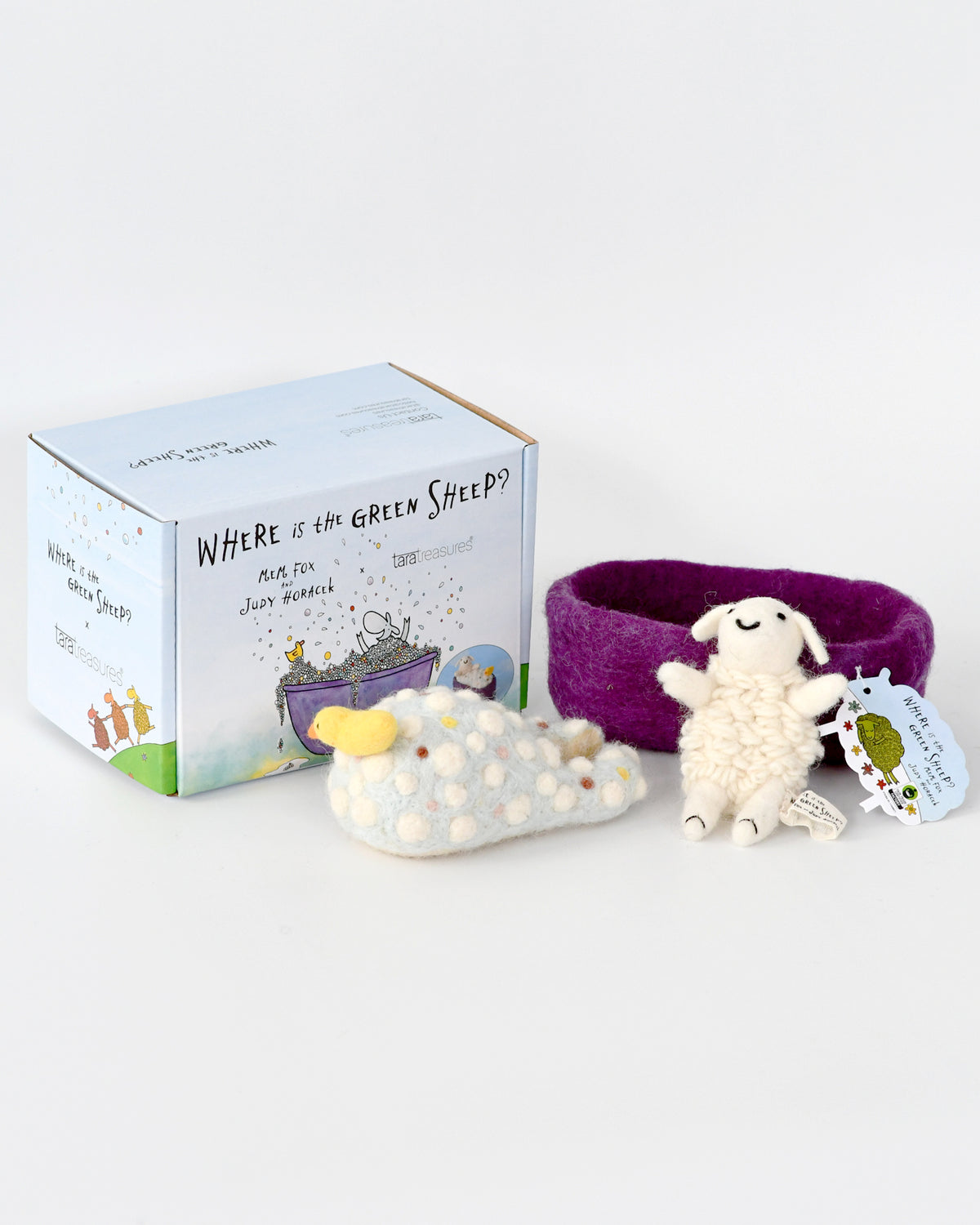 Where Is The Green Sheep? Bath Sheep Play Set
