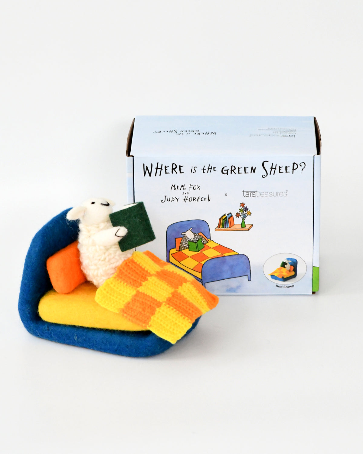 Where Is The Green Sheep? Bed Sheep Play Set