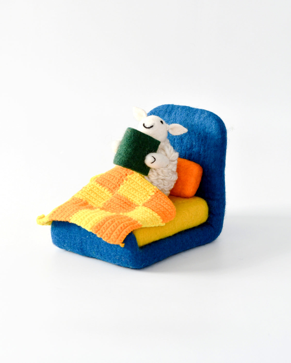 Where Is The Green Sheep? Bed Sheep Play Set
