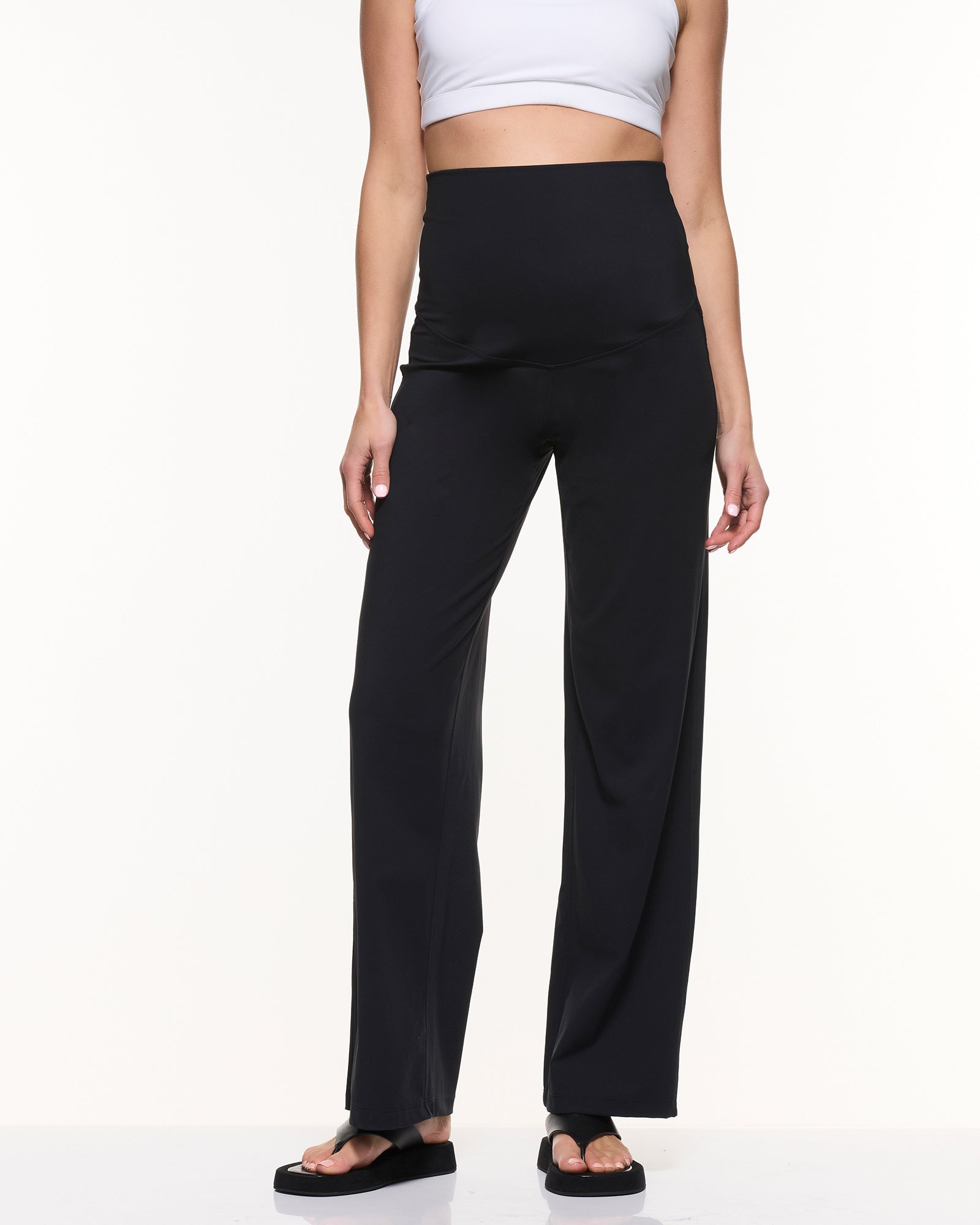 Wide Leg Overbelly Leggings