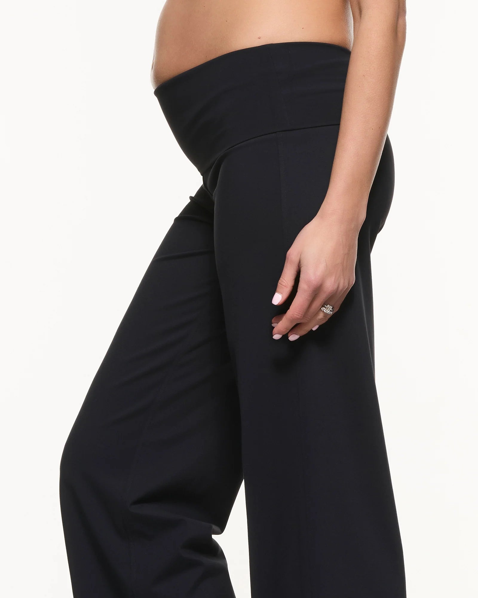 Wide Leg Overbelly Maternity Leggings