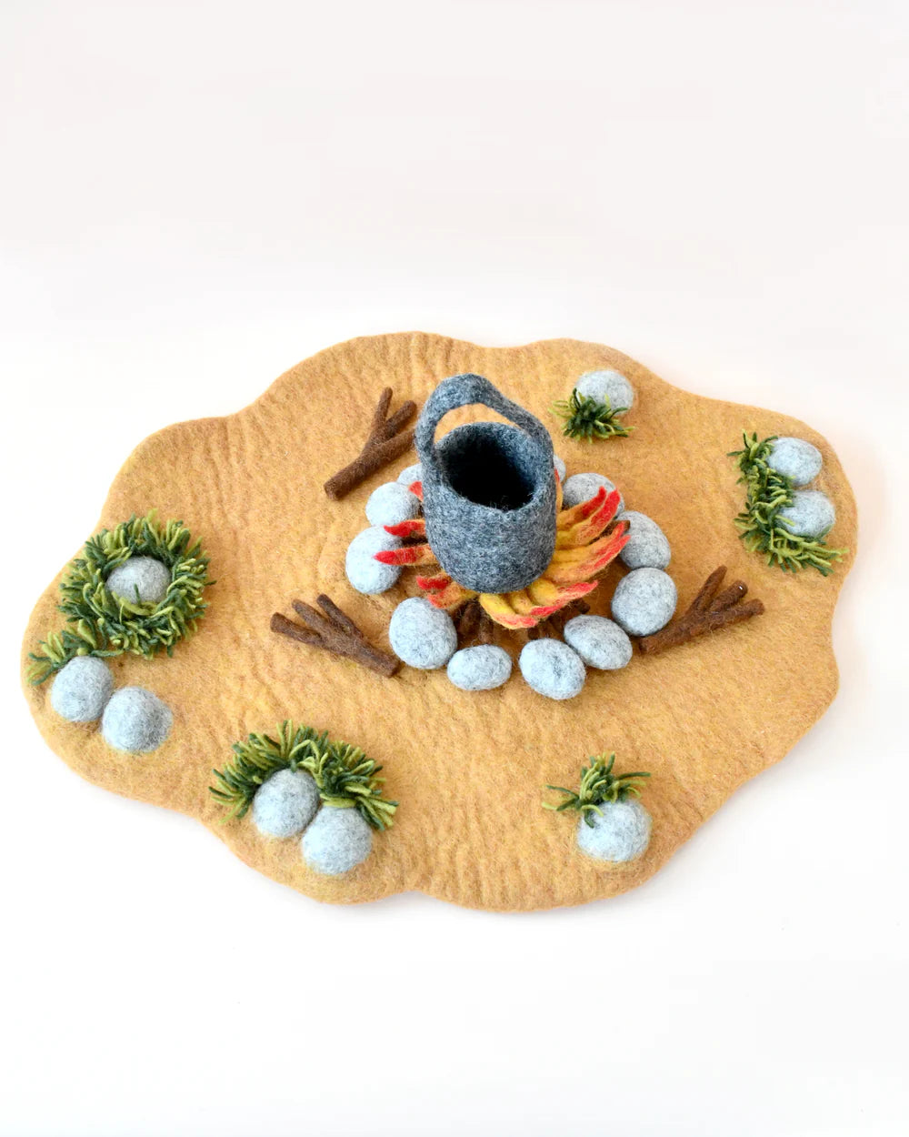 Handcrafted Felt Playscape Play Mats