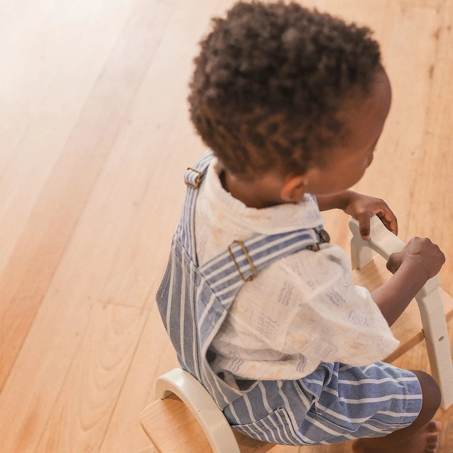 Washed Denim Woven Overall