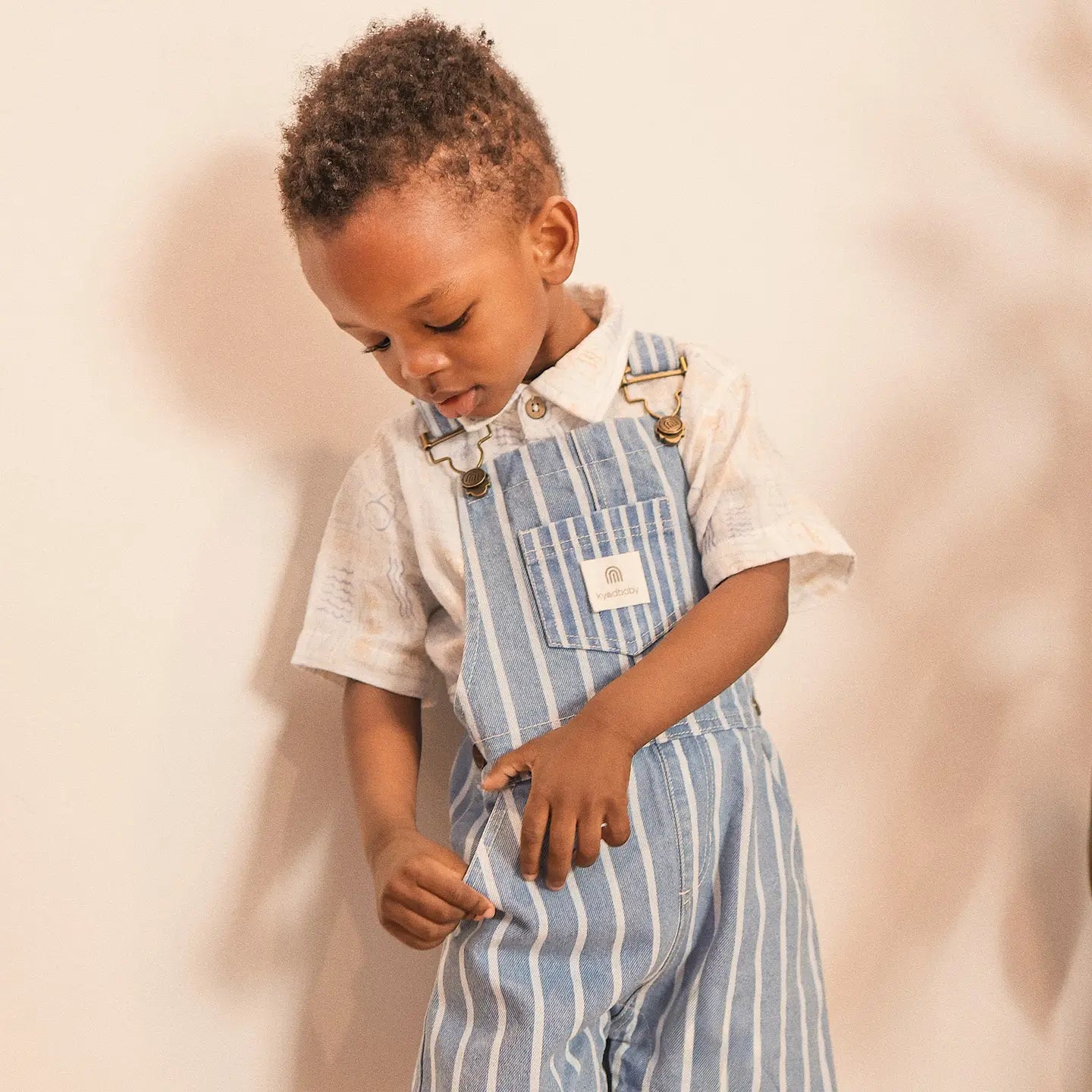 Washed Denim Woven Overall