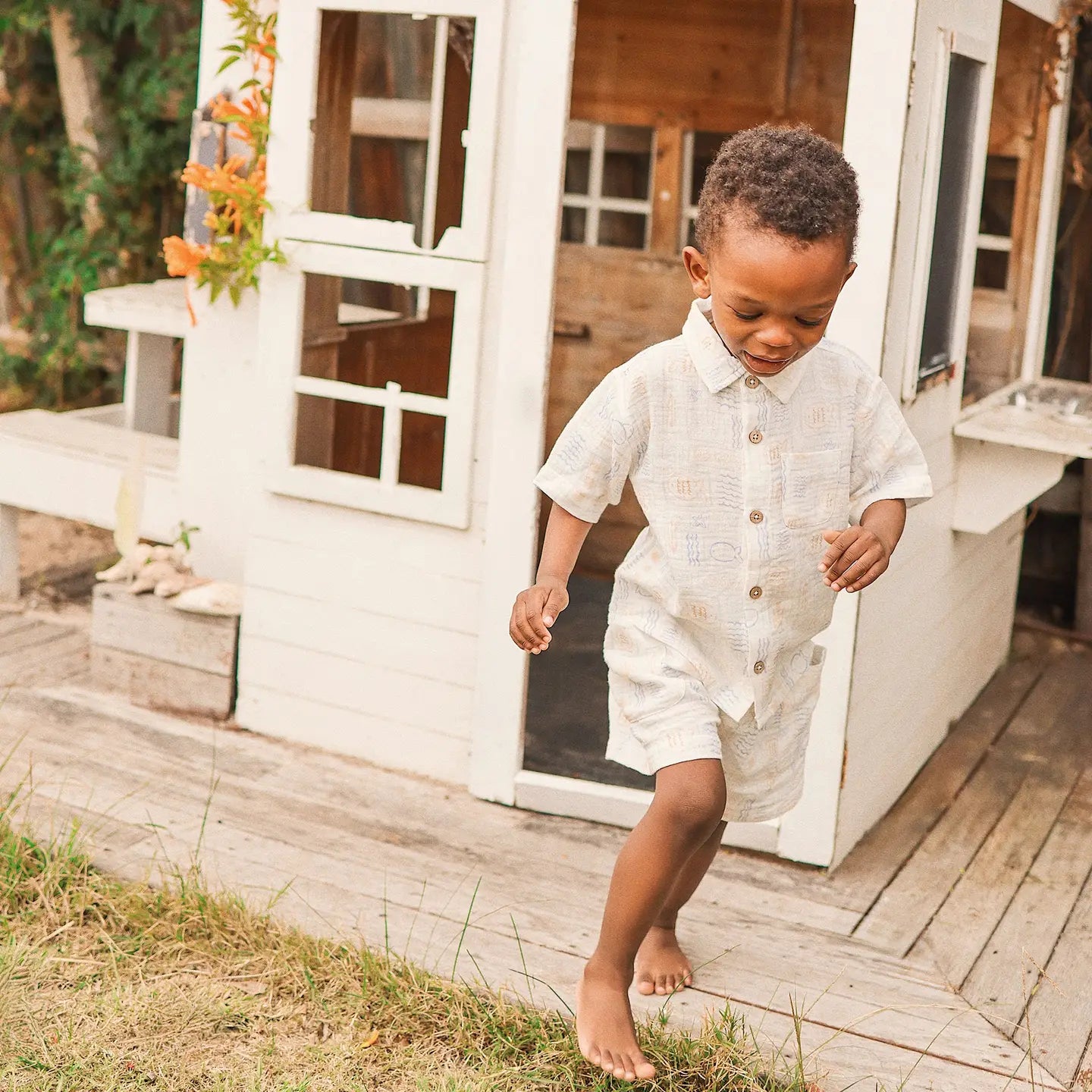 Salty Shores Woven Print Short