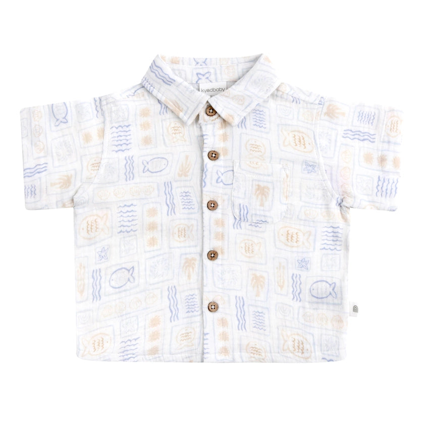 Woven Printed Short Sleeve Shirt