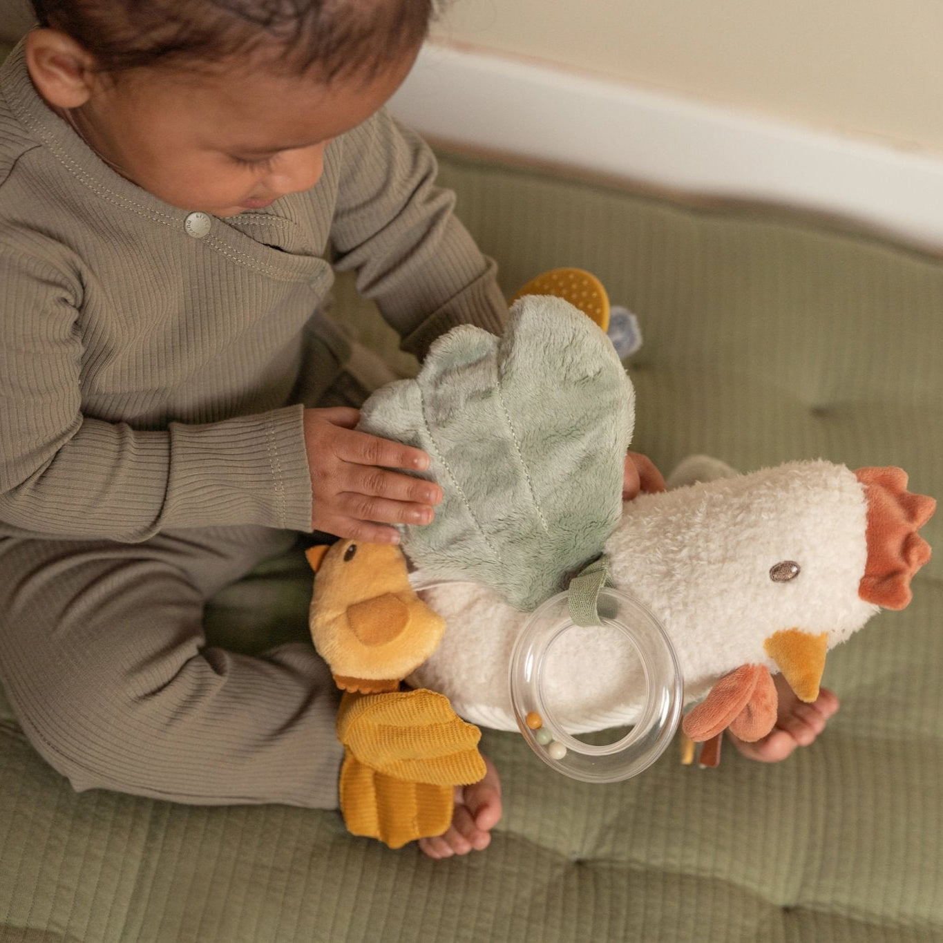 Soft Activity Chicken Plush Toy