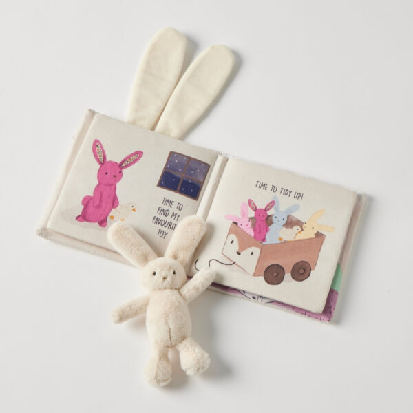 Jiggle & Giggle Goodnight Bunny Activity Fabric Book & Toy Set