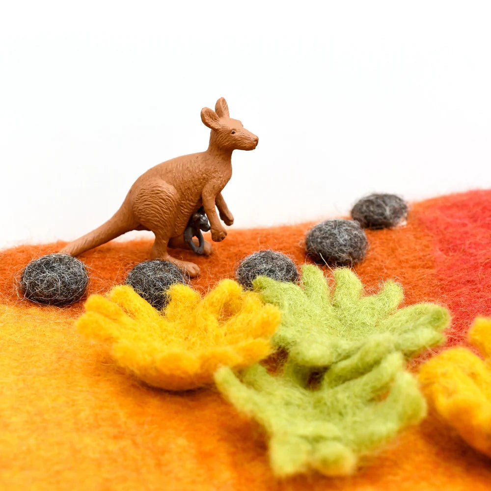 Handcrafted Felt Playscape Play Mats