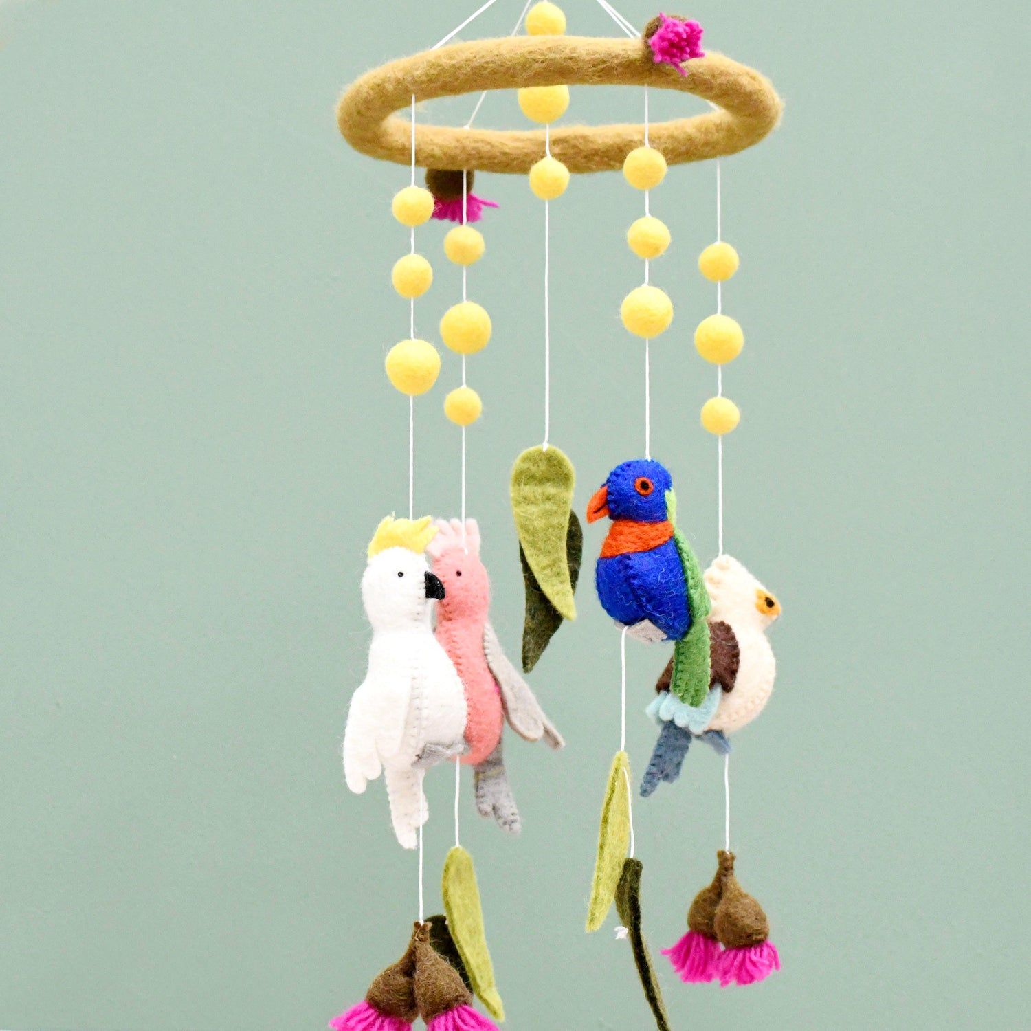 Nursery Cot & Ceiling Mobiles – Handmade Felt Designs