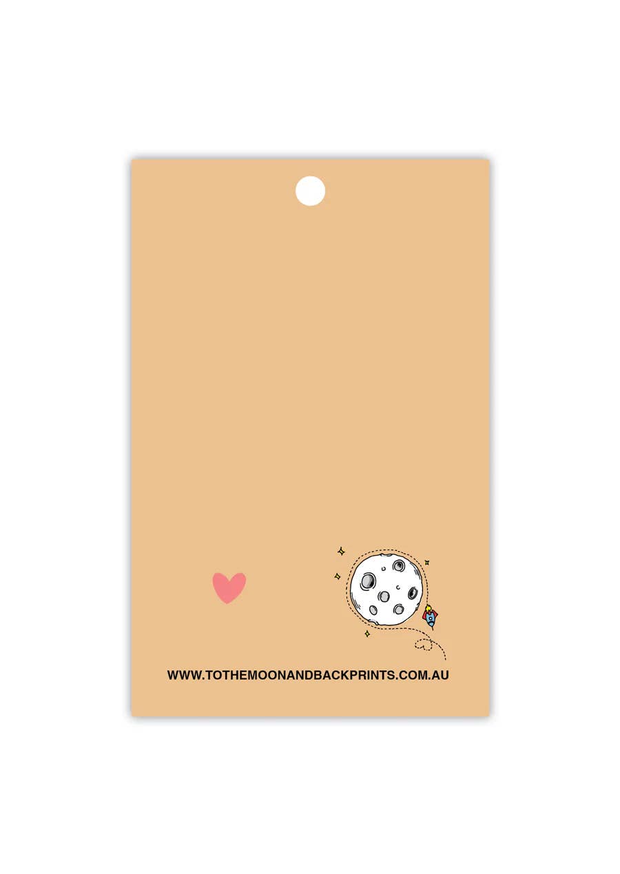 To The Moon and Back Prints Gift Tags