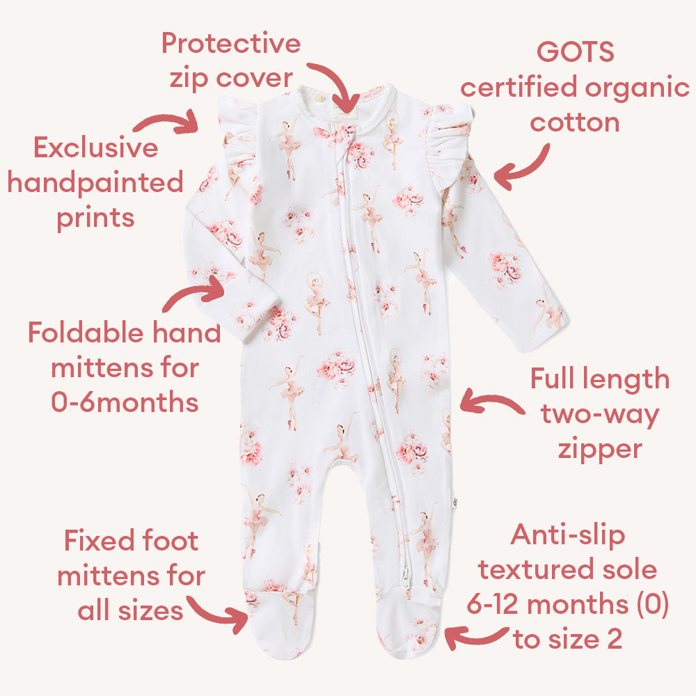 Snuggle Sleepsuit Zip Footie Preemie