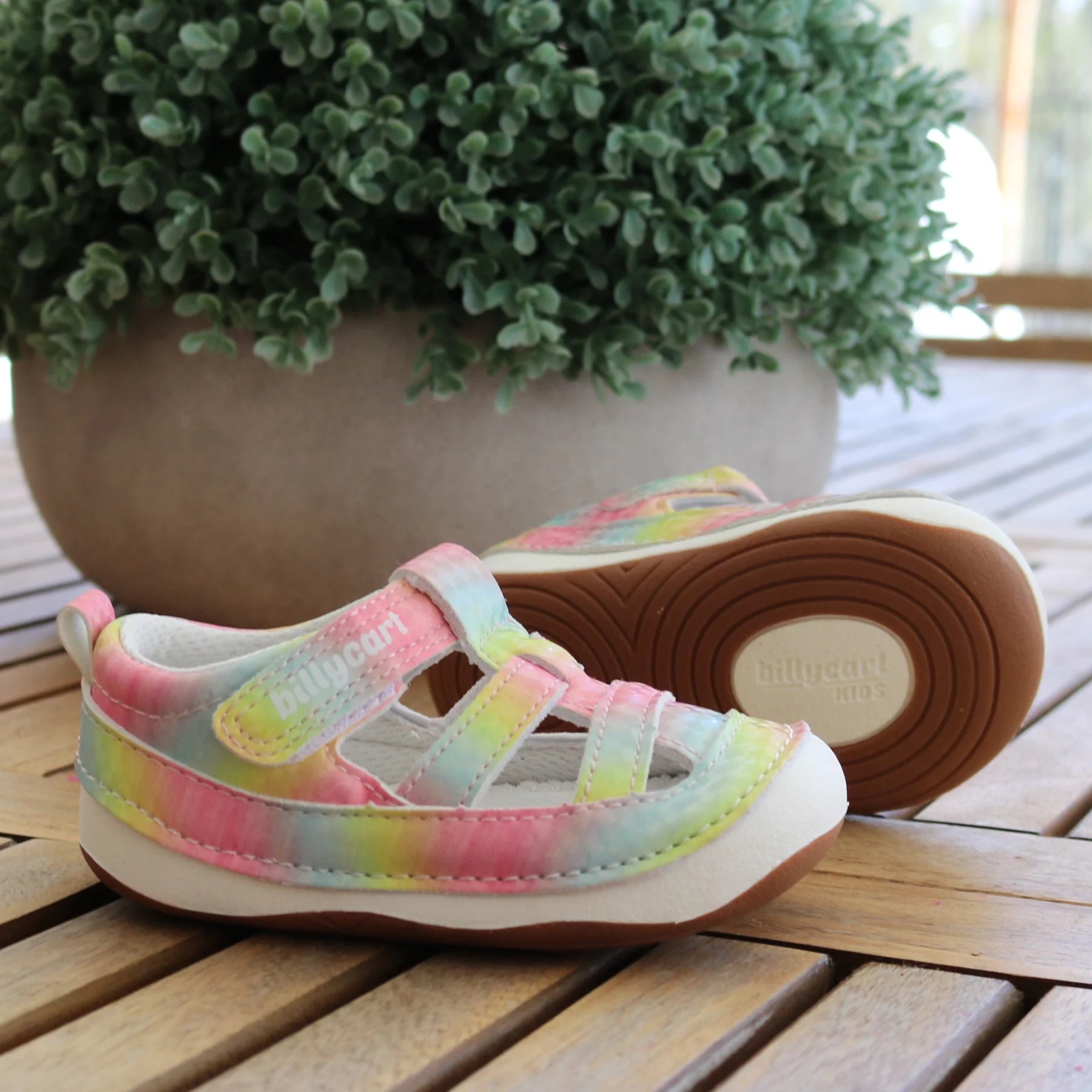 Ava rainbow baby and toddler girls sandals