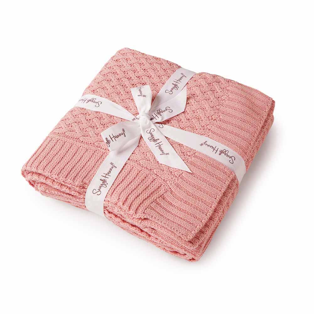 Diamond Knit Organic Baby Blanket
