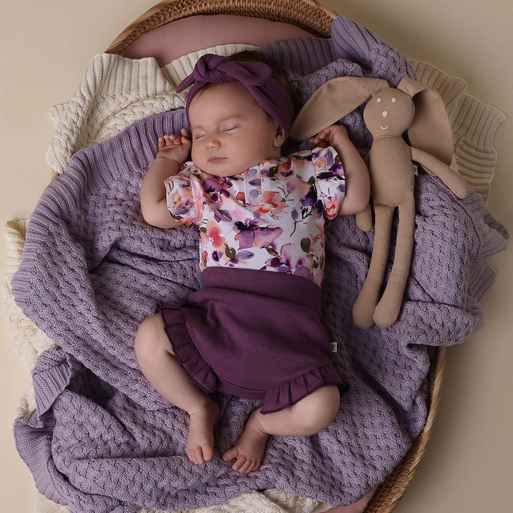 Organic Cotton Rib Bloomers